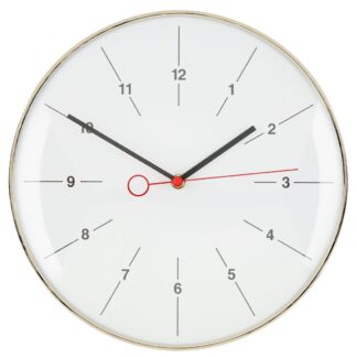 4Living Time seinäkello Ø30 cm hopea