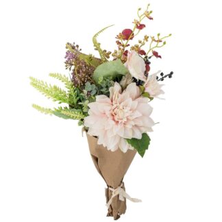 Bloomingville Splendor tekokukkakimppu roosa