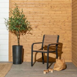 Lumme aintwood tuoli musta/ruskea 6kpl, kuvausmalli