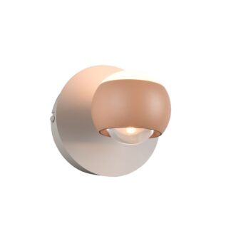 Musterring Cannon LED-seinävalaisin persikka/harmaa
