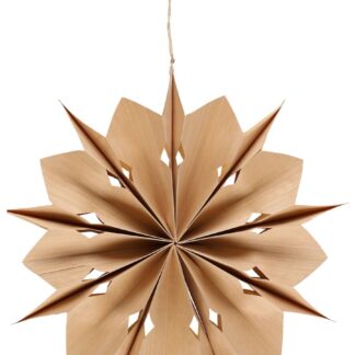Paperikukka 9-sakarainen 45 cm luonnonvärinen