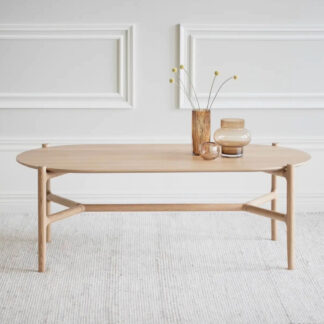 Rowico Home Holton sohvapöytä ovaali 130x65 cm tammi