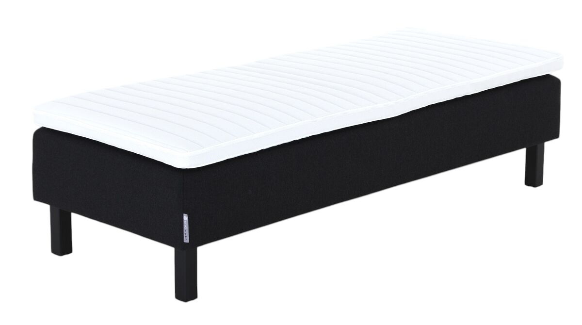 Unia Hotel 3 runkopatjasänky 80x200 L musta Inari 100, prof vm, wenge jalat