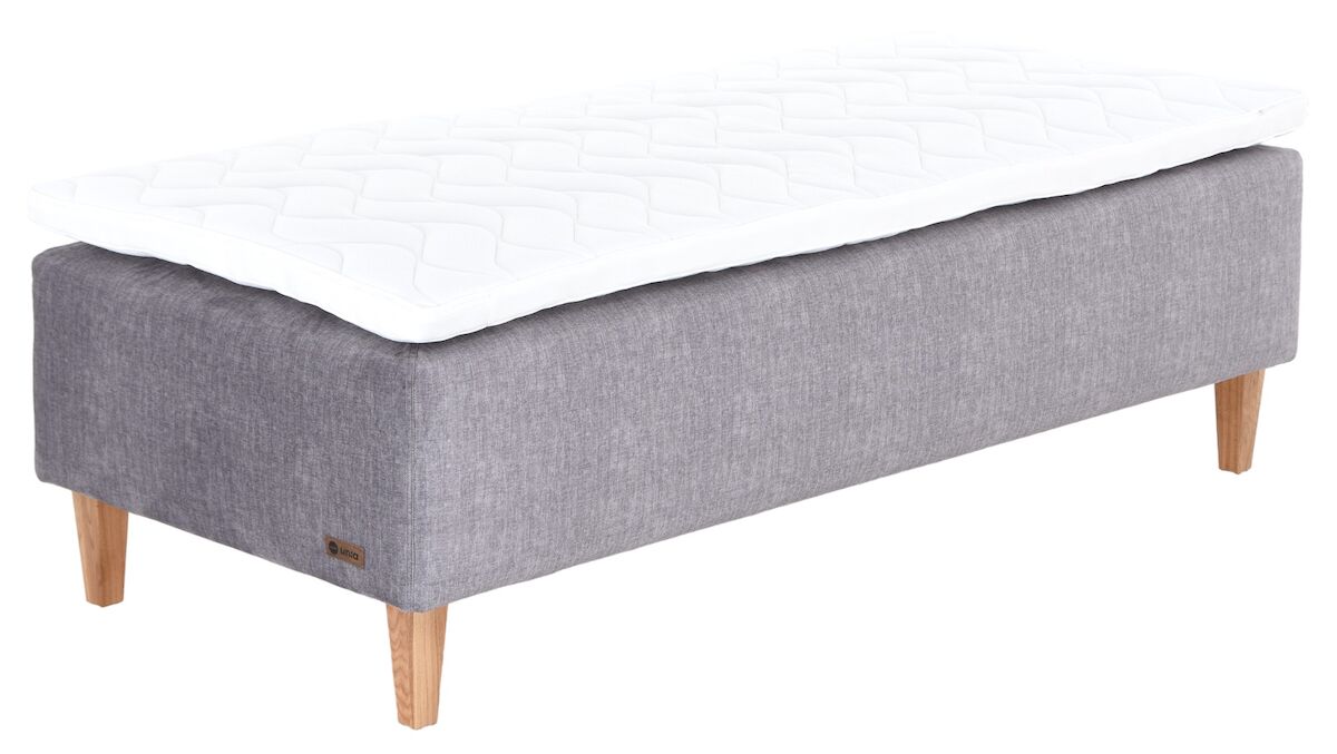 Unia Platina runkopatjasänky 80 XL Stylex, tammi jalat, harmaa Vogue 14