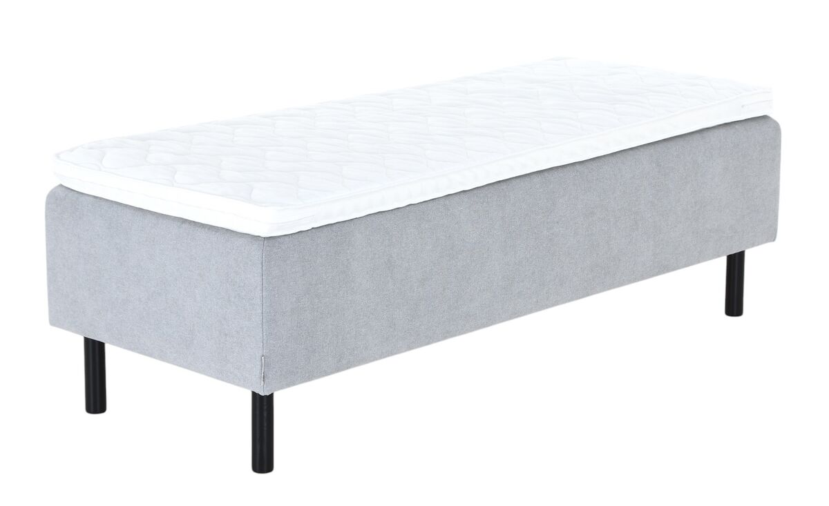 Unia Kulta runkopatjasänky 90x200 L v.harmaa, Unia Pronssi 5cm, Pyöreä musta 2