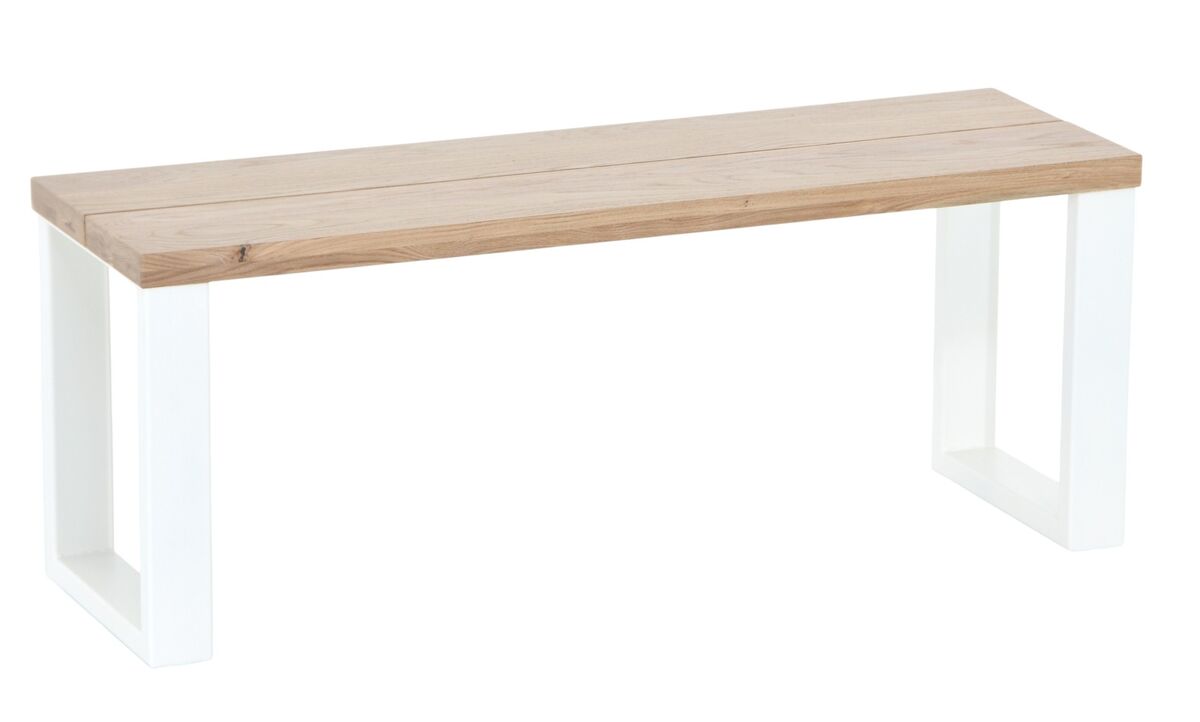 Manner tammi penkki 115x35,5 cm lakattu tammi/valkoinen