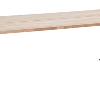 Paljakka tammi lankkupöytä 230x90 cm lakattu tammi/musta
