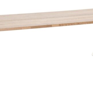 Paljakka tammi lankkupöytä 230x90 cm lakattu tammi/valkoinen