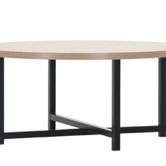 Rakel sohvapöytä Ø80 cm moccatammi/musta