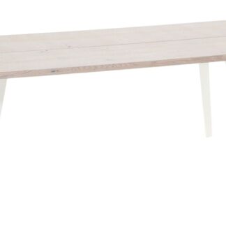 Sling tammi lankkupöytä 195x90 cm valkolakattu tammi/valkoinen