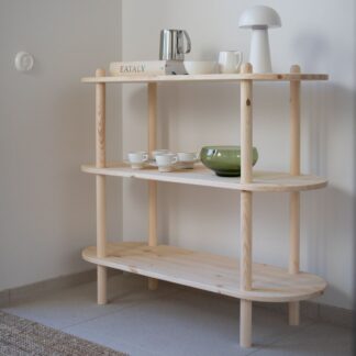Askel avohylly 100x35x86 cm puuvalmis