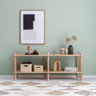 Askel korkea tv-taso 138x35x53,5 cm hiekka
