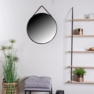 House Nordic Trapani seinäpeili Ø60 cm musta