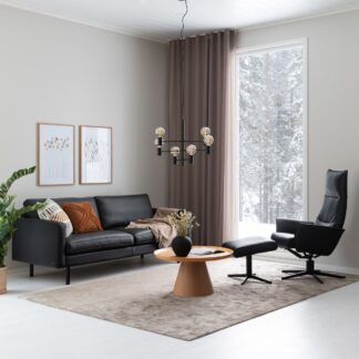 Svanefors Rimy verhot 2x140x300 cm nougat