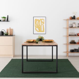Manner tammi lankkupöytä 230x90 cm lakattu tammi/musta