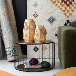 Rattan lyhty 34 cm