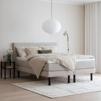 Unia Trend Slim jenkkisänky 160x200 cm L platina stylex, hiekka, puujalat
