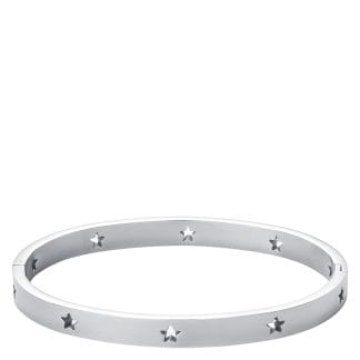 Timi Of Sweden Leia Star Bangle Bracelet Silver