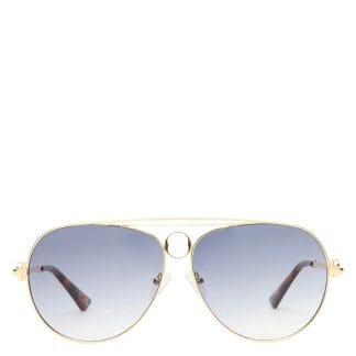 Le Specs Abracadabra Bright Gold Smoke Grad Lens