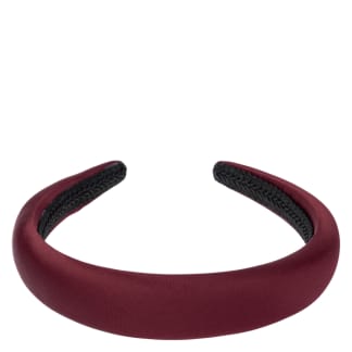 DARK Satin Hair Band Broad Maroon