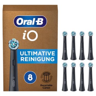 Oral-B iO -sarjan Ultimate Clean -hammasharjan päät - musta - 8 kpl