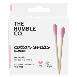 The Humble Co Humble Natural Cotton Swabs 100 kpl – Purple