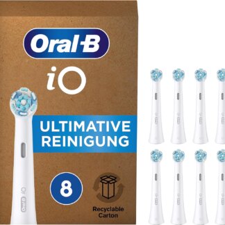 Oral-B iO -sarjan Ultimate Clean -hammasharjan päät - valkoinen - 8 kpl