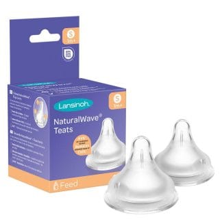 Lansinoh NaturalWave Bottle Nipple Slow Flow 2 kpl