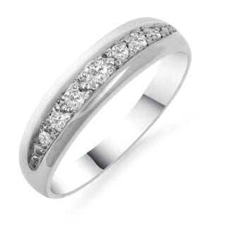 Silván Olivia timanttisormus 0,13ct, valkokultaa, vihkisormukset