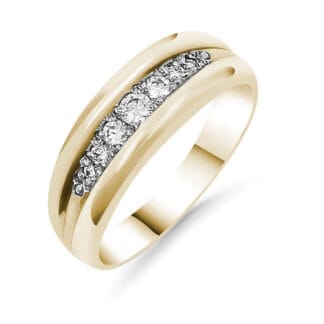 Silván Olivia timanttisormus 0,17ct, keltakultaa, vihkisormukset