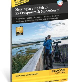 Calazo Tyvek Helsinki Keskuspuisto & Sipoonkorpi retkeilykartta, suomi