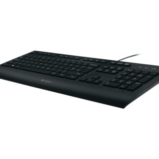 Logitech K280E Pro f/ Business, Täysikokoinen (100 %), Langallinen, USB, QWERTY, Musta