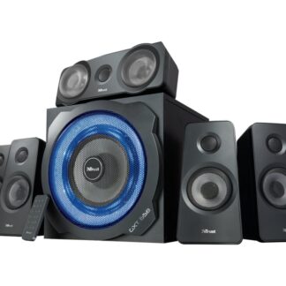 Trust GXT 658 TYTAN - Kaiutinjärjestelmä - 5.1-kanavainen - 90 Watt (Yhteensä) - musta
