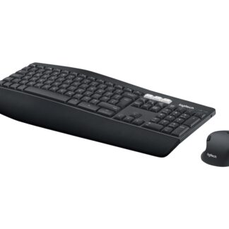 Logitech MK850 Performance, Täysikokoinen (100 %), Langaton, RF Wireless + Bluetooth, QWERTY, Musta, Sisältää hiiren