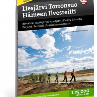 Calazo Liesjärvi Torronsuo Tyvek retkeilykartta, suomi