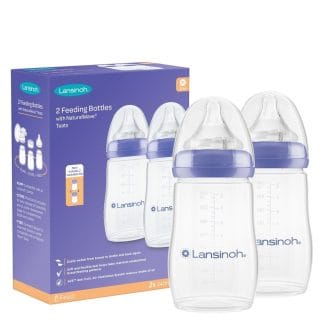 Lansinoh NaturalWave Baby Bottles 2 x 240 ml