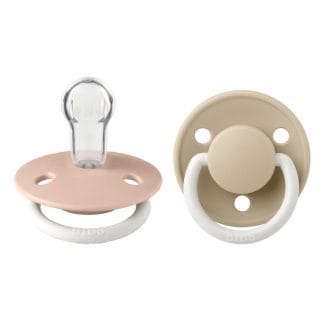 BIBS Pacifier De Lux Silicone Onesize 2 kpl – Blush Glow/Vanilla