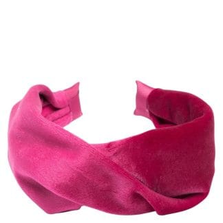 DARK Velvet Hair Band Folded Wildberry