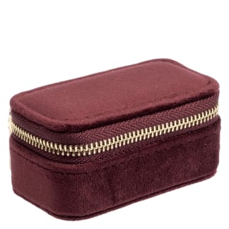 DARK Velvet Jewellery Box Micro Maroon
