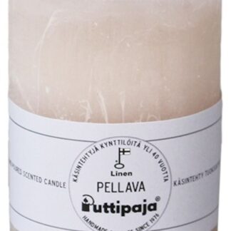 Puttipaja läpivärjätty tuoksukynttilä 10 cm pellava