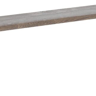Pujo penkki 35x176 cm savunharmaa lakattu tammi A-laatu/musta pulverimaala
