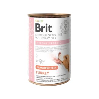 Brit Veterinary Diet for dogs Hypoallergenic Monoprotein Turkey Can 400g