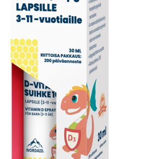 Nordaid 10 mikrog D-vitamiinisuihke lapsille 30 ml 30 ml