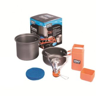 360 Furno stove + pot set keitin- ja kattilasetti