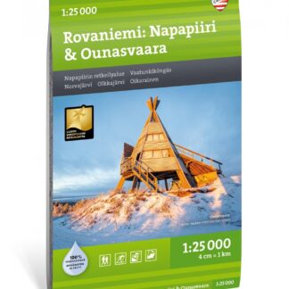 Calazo Rovaniemi: Napapiiri & Ounasvaara suomi-retkeilykartta