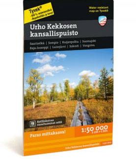 Calazo Urho Kekkosen Kansallispuisto Tyvek retkeilykartta (suomi)