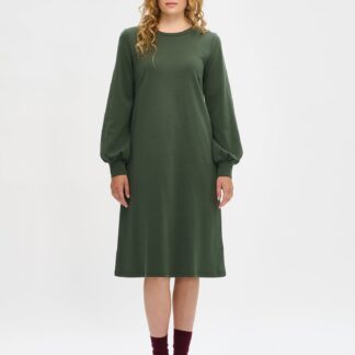 Nanso LEIJA pitkä mekko - tummanvihreä