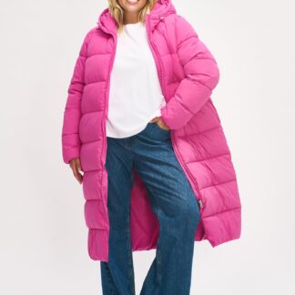 Nanso LUMI pitkä toppatakki - pinkki