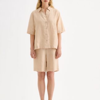 Nanso LIINE pellavashortsit - beige