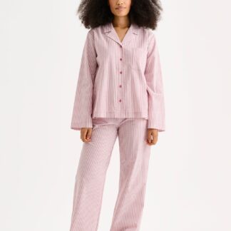 Nanso TAUKO raidallinen pyjamapusero - punainen